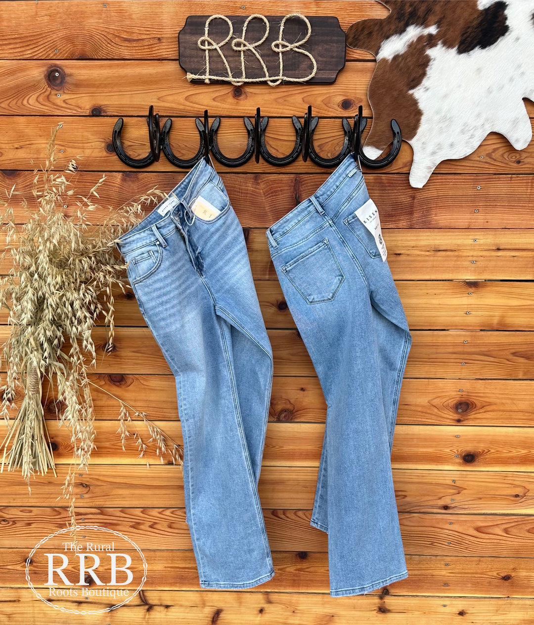 Upgrade your denim collection with The Victoria High Rise Straight Jeans, featuring a trendy medium stonewash finish. Designed with a hidden button for a sleek look, these jeans offer a comfortable stretch for all-day wear. Crafted from a blend of 93% cotton, 5% polyester, and 2% Lycra, they provide both style and comfort. Perfect for pairing with your favorite tops for any occasion.